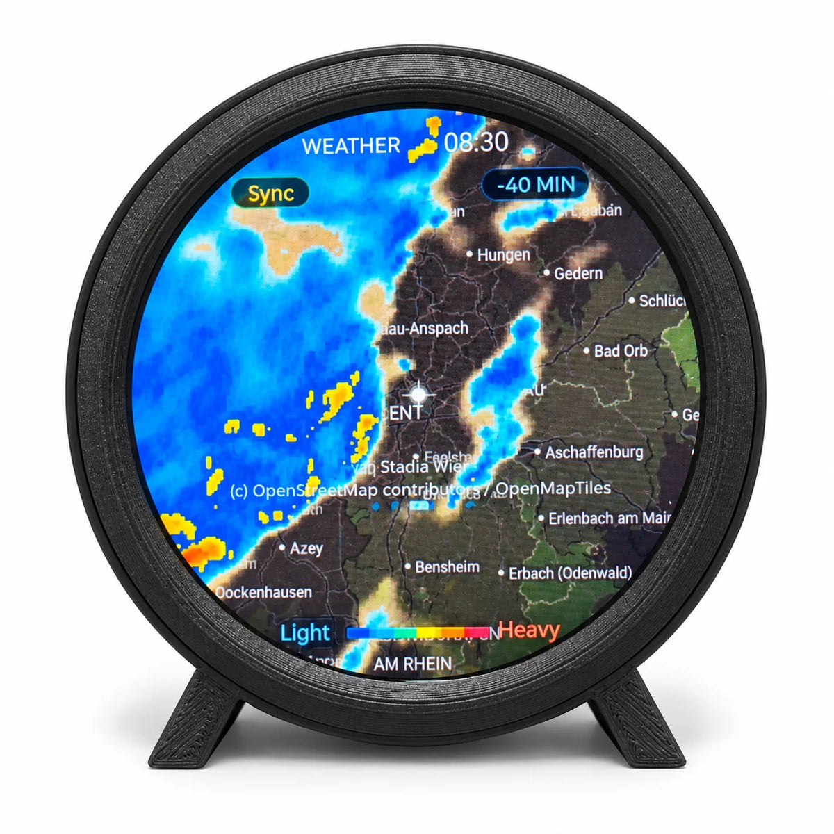 2.1-Inch Desktop Flight Tracker & Weather Display – NEXZI